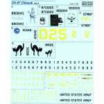 DECAL FOR CH-47 CHINOOK PART 2 1/48 PRINT SCALE 48-044