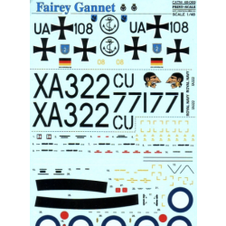 DECAL FOR FAIREY GANNET 1/48 PRINT SCALE 48-069