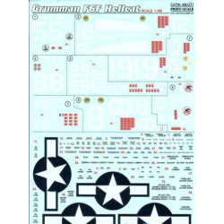 DECAL FOR F6F HELLCAT 1/48 PRINT SCALE 48-071