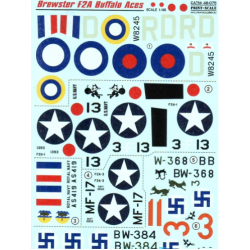 DECAL FOR BREWSTER F2A BUFFALO 1/48 PRINT SCALE 48-075