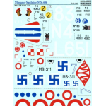 DECAL FOR MORANE-SAULNIER MS.406 1/48 PRINT SCALE 48-079