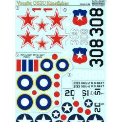 DECAL FOR OS2U KINGFISHER 1/48 PRINT SCALE 48-080