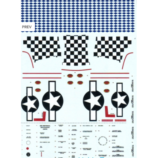 DECAL FOR P-51-D MUSTANG 1/48 PRINT SCALE 48-039