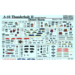 DECAL FOR A-10 THUNDERBOLT II 1/144 PRINT SCALE 144-011