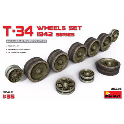 T-34 WHEELS SET 1942 SERIES 1/35 MINIART 35236