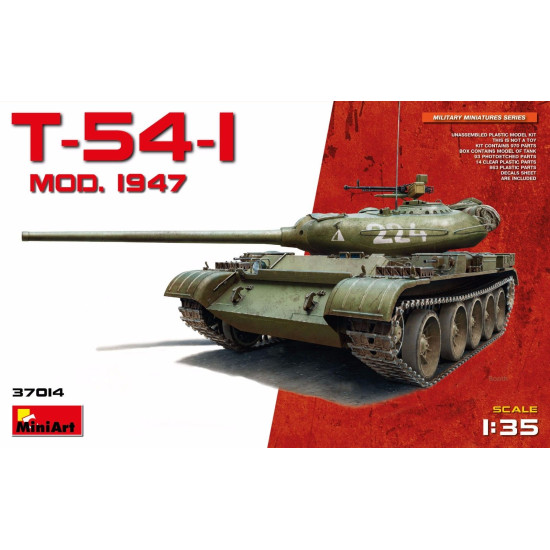 T-54-1 SOVIET MEDIUM TANK Mod 1947 1/35 MINIART 37014