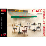 CAFÃ‰ FURNITURE AND CROCKERY 1/35 MINIART 35569