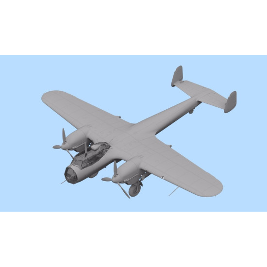 PLASTIC MODEL AIRPLANE DO 215B-4, WWII RECONNAISSANCE PLANE 1/72 ICM 72305