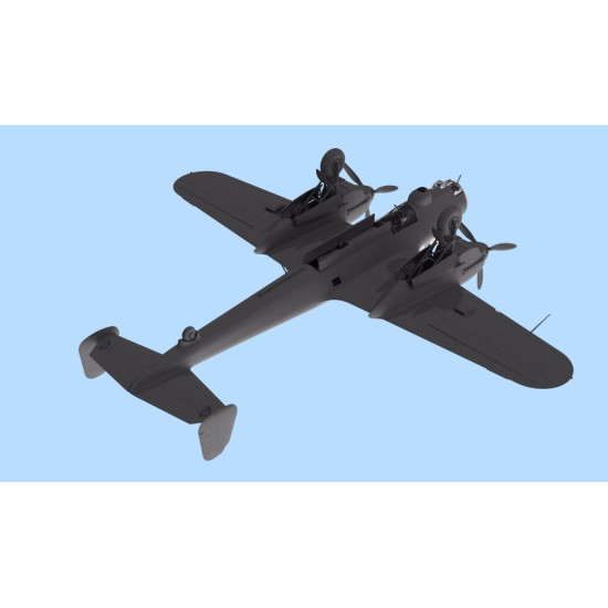 PLASTIC MODEL AIRPLANE DO 215B-4, WWII RECONNAISSANCE PLANE 1/72 ICM 72305