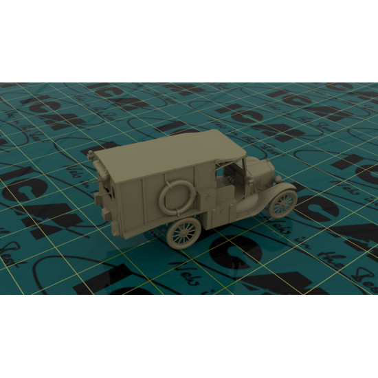 MODEL T 1917 AMBULANCE, WWI AMERICAN CAR 1/35 ICM 35661