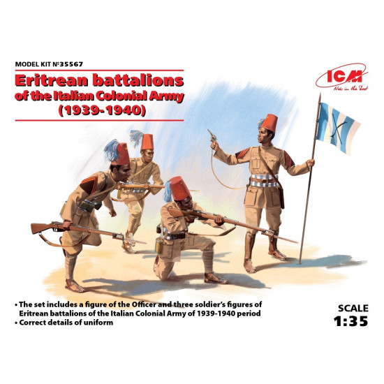 ERITREAN BATTALIONS OF THE ITALIAN СOLONIAL ARMY (1939-1940) 1/35 ICM 35567