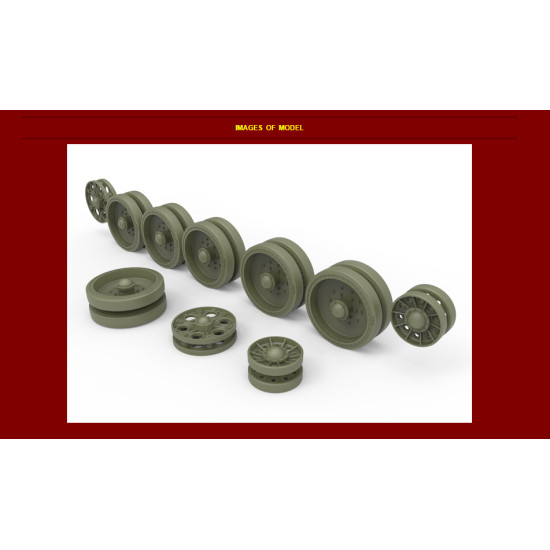 T-34 WHEELS SET, 1943-44 SERIES 1/35 MINIART 35242