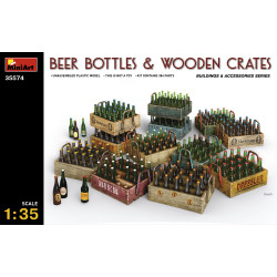 DIORAMA BEER BOTTLES AND WOODEN СRATES 1/35 MINIART 35574