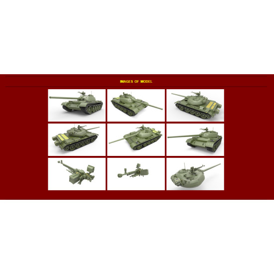 T-54-2 SOVIET MEDIUM TANK MODIFICATION 1949 1/35 MINIART 37012