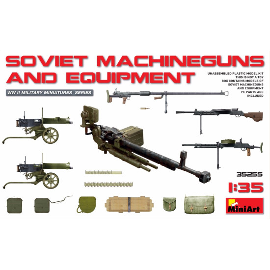 SOVIET MACHINEGUNS AND EQUIPMENT 1/35 MINIART 35255