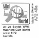 DT-29 SOVIET MACHINE GUN (EARLY), BARRELS (2 PCS) 1/72 MINI WORLD 7249A