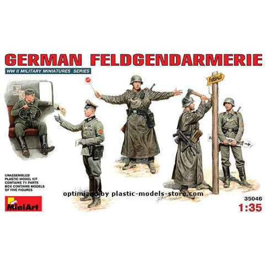GERMAN FELDGENDARMERIE - PLASTIC MODEL KIT SCALE 1/35 MINIART 35046 GERMAN FELDGENDARMERIE - PLASTIC MODEL KIT SCALE 1/35 MINIART 35046