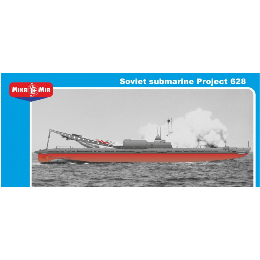 SOVIET SUBMARINE PROJECT 628 1/350 MICRO-MIR 350-030 Model Kit