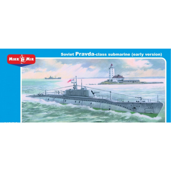 PLASTIC PRAVDA CLASS SOVIET SUBMARINE (EARLY VERSION) 1/350 MICRO-MIR 350-031