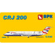 PLASTIC MODEL AIRPLANE KIT CRJ-200 1/144 BIG PLANES KITS 14402