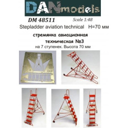 STEPLADDER AVIATION TECHNICAL 3 (7 STEPS), HEIGHT 70MM 1/48 DAN MODELS 48511