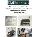 Us Stock Photo-etched Stepladder Aviation Technical 4 2 Steps, Height 35 Mm 1/72 Dan Models 72512