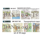 MATERIAL FOR DIORAMAS. TOPOGRAPHIC MAPS AND TOPOGRAPHIC MAPS UKRAINE ATO 1/35 DAN MODELS 35217