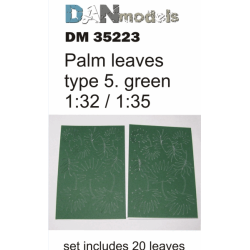 MATERIAL FOR DIORAMAS. PALM LEAVES TYPE 5, GREEN 1/35 DAN MODELS 35223