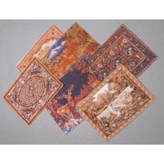 MATERIAL FOR DIORAMAS. GOBELIN TAPESTRY ON REAL CLOTH.PAINTING ON BOTH SIDES 1/35 DAN MODELS 35239