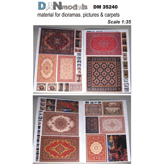 MATERIAL FOR DIORAMAS. PICTURES AND CARPETS 1/35 DAN MODELS 35240