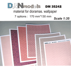 MATERIAL FOR DIORAMAS. WALLPAPER 2 (PAPER) 1/35 DAN MODELS 35242