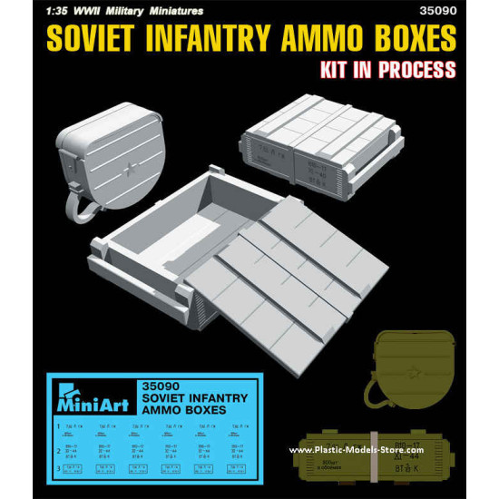 SOVIET INFANTRY AMMO BOXES 1/35 Miniart 35090