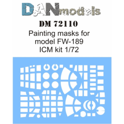 PAINTING MASKS FOR MODEL FW-189 (ICM KIT) 1/72 DAN MODELS 72110