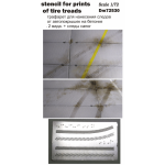 STENCIL FOR PRINTS OF TIRE TREADS 1/72 DAN MODELS 72530