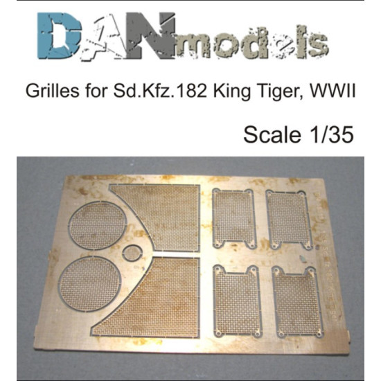 DAN MODELS 35519 GRILLES 1/35 FOR KING TIGER, WWII