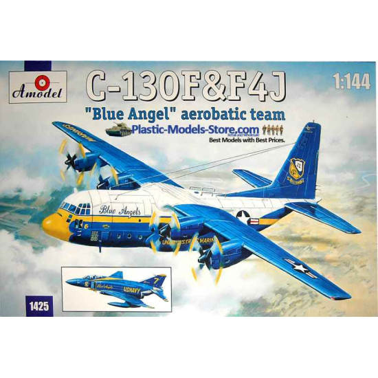 Amodel 1/144 BLUE ANGELS LOCKHEED C-130F and F-4J PHANTOM II 