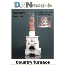 MATERIAL FOR DIORAMAS. COUNTRY FURNACE. MATERIAL - GYPSUM AND PHOTOETCHING 1/35 DAN MODELS 35270