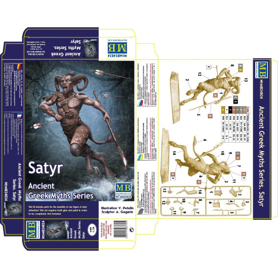 SATYR - ANCIENT GREEK MYTHS SERIES PLASTIC MODEL KIT 1/24 MASTER BOX 24024