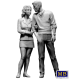 BOB AND SALLY - THE HAPPY COUPLE, DANGEROUS CURVES SERIES PLASTIC MODEL KIT 1/24 MASTER BOX 24029