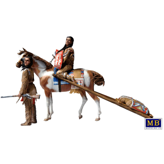 INDIAN WARS SERIES . ON THE GREAT PLAINS 1/35 MASTER BOX 35189