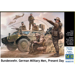 BUNDESWEHR GERMAN MILITARY MEN, PRESENT DAY 1/35 MASTER BOX 35195