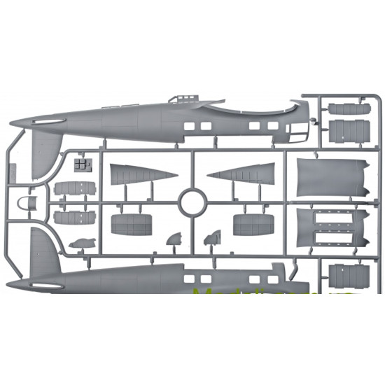 WW II German bomber He 111H-3, 2 MB 1/48 ICM 48261