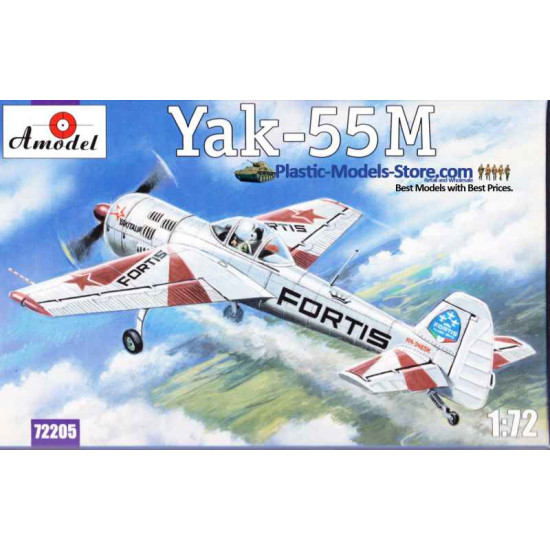 Yak-55M Fortis Soviet aerobatic aircraft 1/72 Amodel 72205