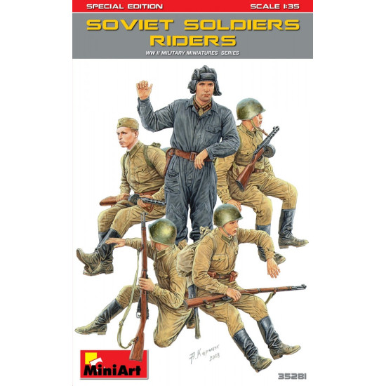 SOVIET SOLDIERS RIDERS SPECIAL EDITION - PLASTIC MODEL KIT SCALE 1/35 MINIART 35281