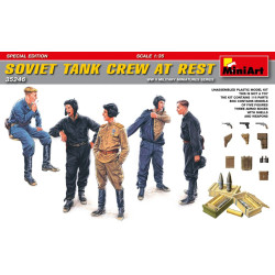 SOVIET TANK CREW AT REST. SPECIAL EDITION - PLASTIC MODEL KIT SCALE 1/35 MINIART 35246