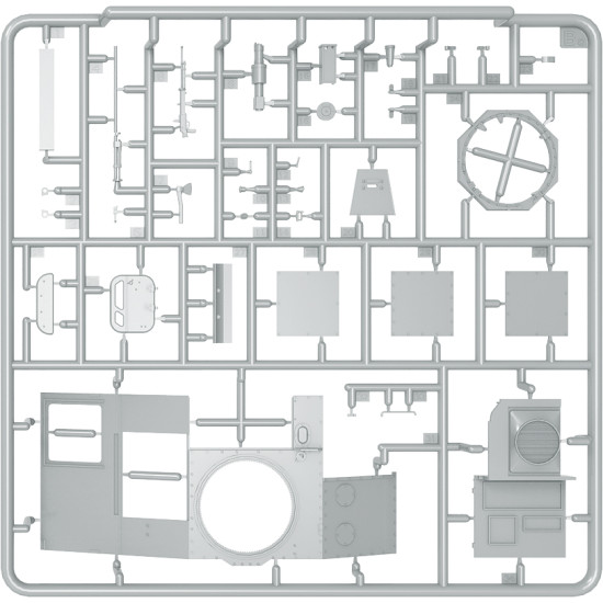 T-60 LATE SERIES, Screened (Gorky Automobile Plant) INTERIOR KIT - PLASTIC MODEL SCALE 1/35 MINIART 35232