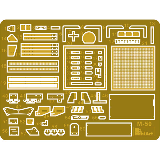 T-60 LATE SERIES, Screened (Gorky Automobile Plant) INTERIOR KIT - PLASTIC MODEL SCALE 1/35 MINIART 35232