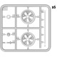 WHEELS SET FOR SOVIET TANK T-62 - PLASTIC MODEL KIT SCALE 1/35 MINIART 37060