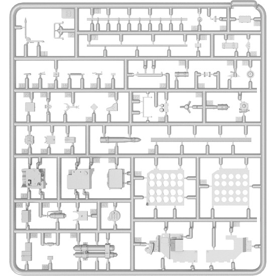 TIRAN 4 LATE TYPE INTERIOR KIT - PLASTIC MODEL KIT SCALE 1/35 MINIART 37029