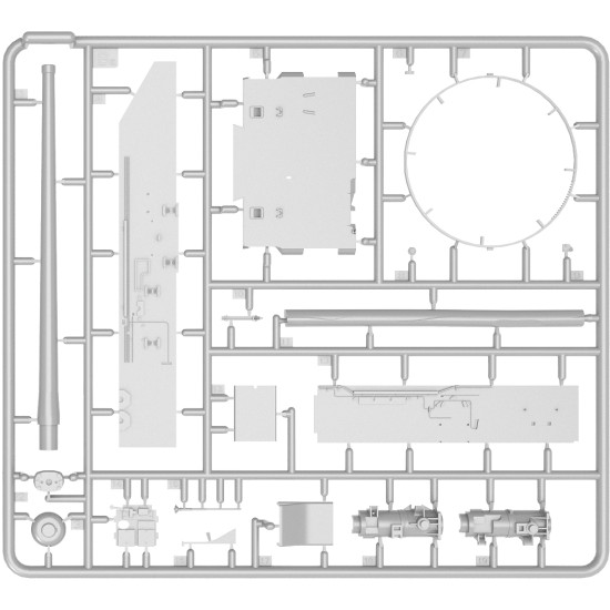 TIRAN 4 LATE TYPE INTERIOR KIT - PLASTIC MODEL KIT SCALE 1/35 MINIART 37029